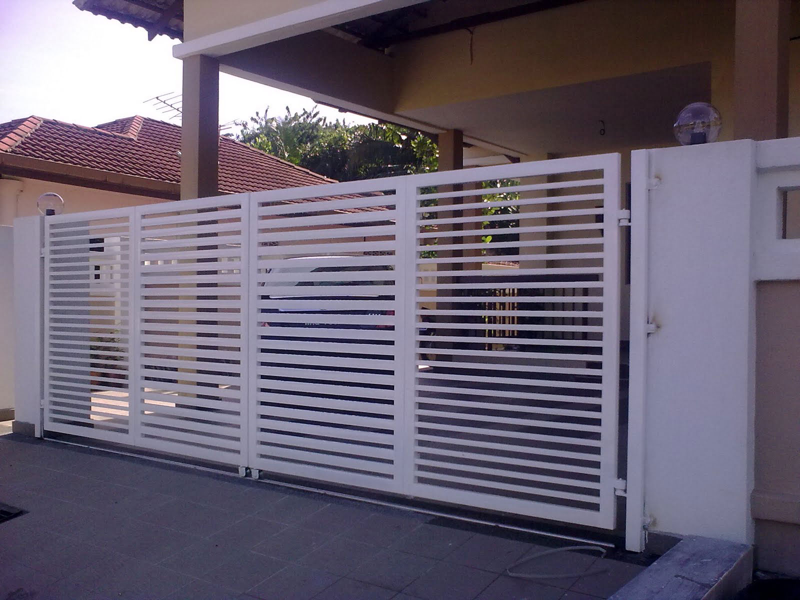  Pintu Pagar Utama Double Leaf Door Collapsable Gate 