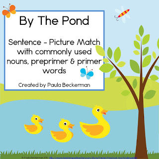 https://www.teacherspayteachers.com/Product/By-The-Pond-Sentence-Picture-Match-1594188