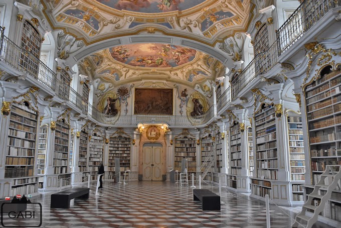 Admont - biblioteka, kościół, jarmark