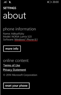 Trik Cara Mengetahui Versi Windows Phone