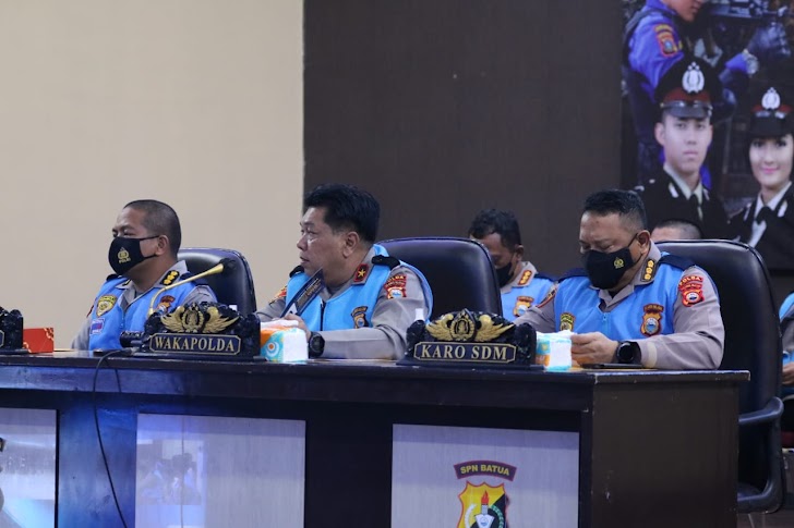 Wakapolda Sulsel, Pimpin Sidang Terbuka Casis Bintara Menuju Rikkes II Penerimaan Calon Anggota Polri Terpadu TA 2022