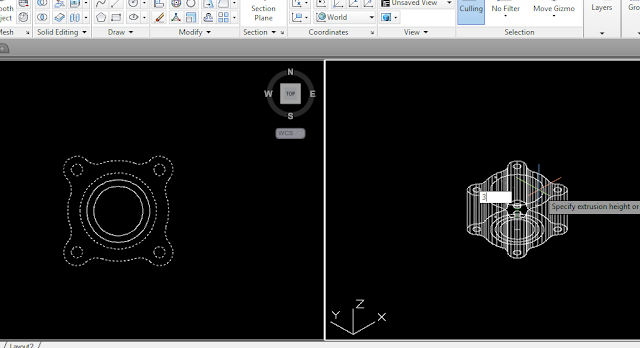 step by step procedure to create 3D drawing in AutoCAD