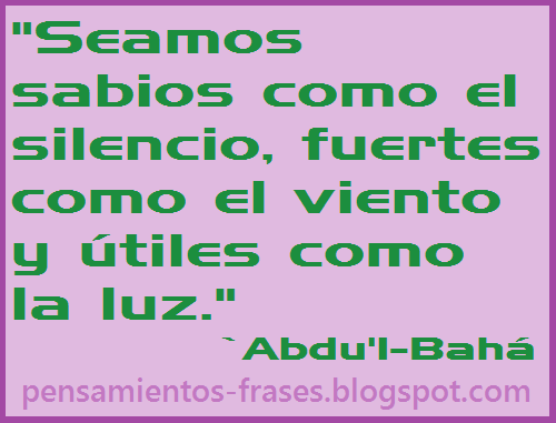 frases de `Abdu'l-Bahá