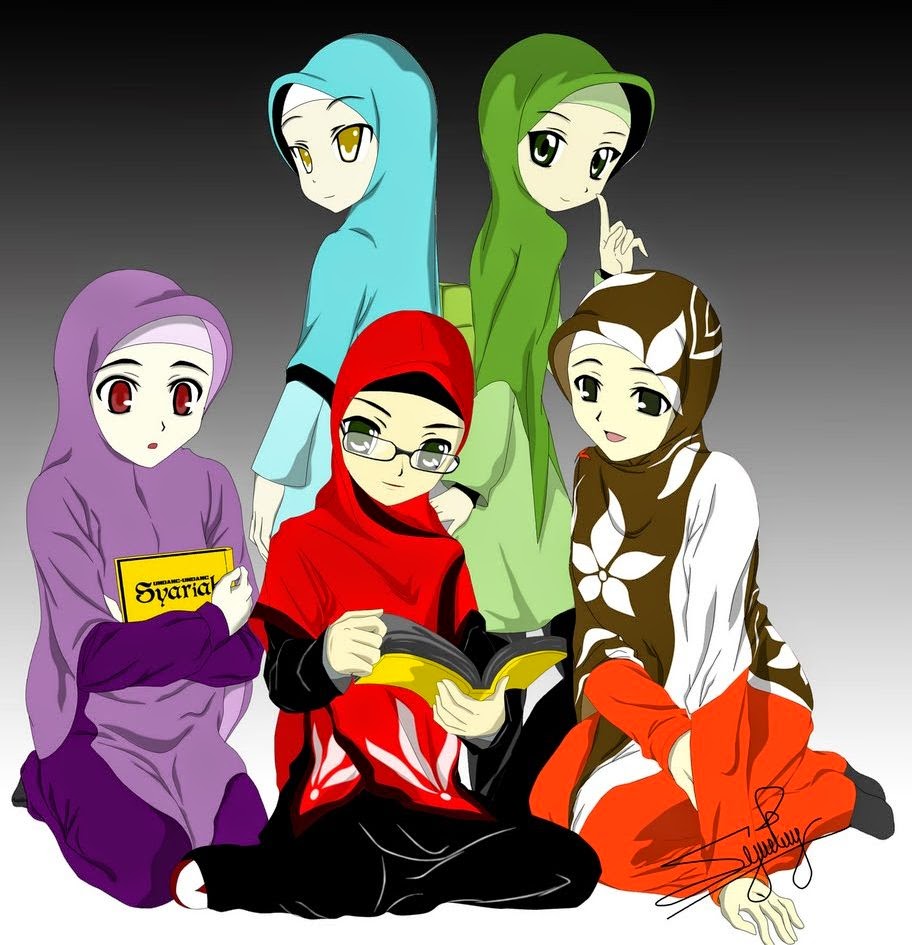 Gambar Kartun Anak Tk Muslim Top Gambar