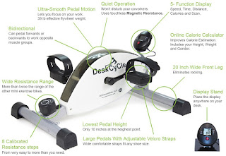 DeskCycle Desk Exercise Bike Pedal Exerciser, image, review features & specifications