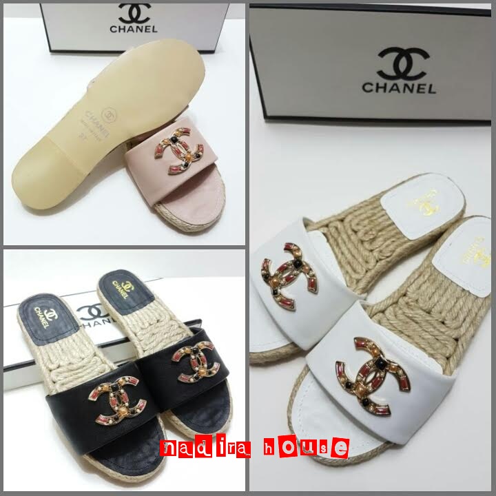 Nadira House: Sandal selop merk Chanel kode YC-665-1