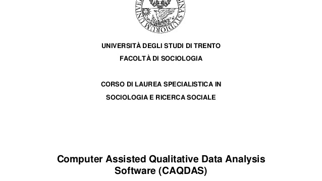 Computer-assisted Qualitative Data Analysis Software - Computer Assisted Qualitative Data Analysis Software