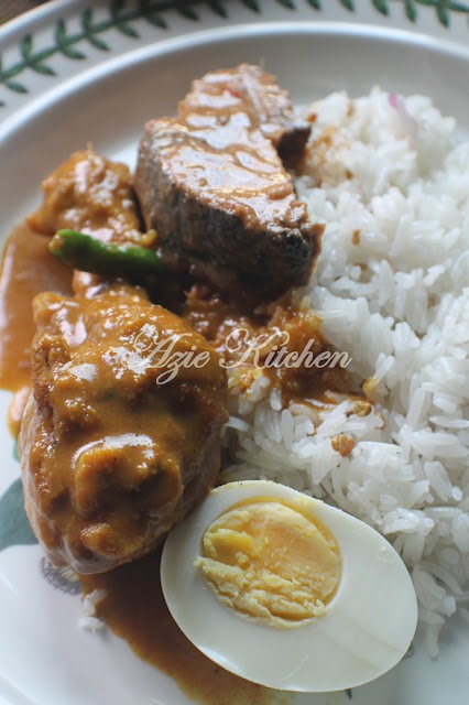 Nasi Dagang Terengganu Buat Sarapan - Azie Kitchen