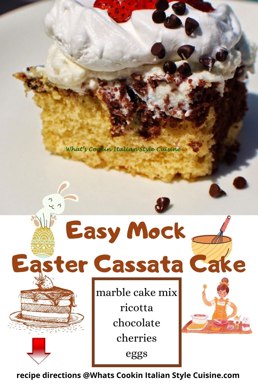 pin for later cake mix ricotta cheese cake