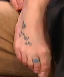 Britney Spears Foot Tattoos