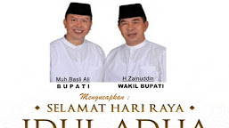 BUPATI BERSAMA WAKIL BUPATI KEP.SELAYAR MENGUCAPKAN SELAMAT IDUL ADHA 1437 H