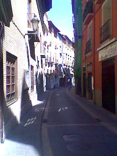 Calle Argensola - Calle Mayor en Barbastro (Somontano, Huesca, Aragón, España)