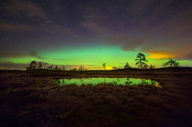 Shimmering Aurora in Enigmatic Lapland, Finland