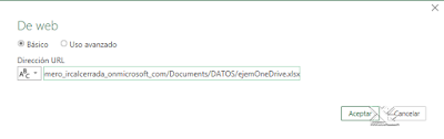 Conectar Power Query con OneDrive