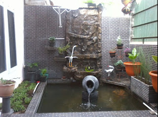 Example of a Minimalist Pond Garden Picture