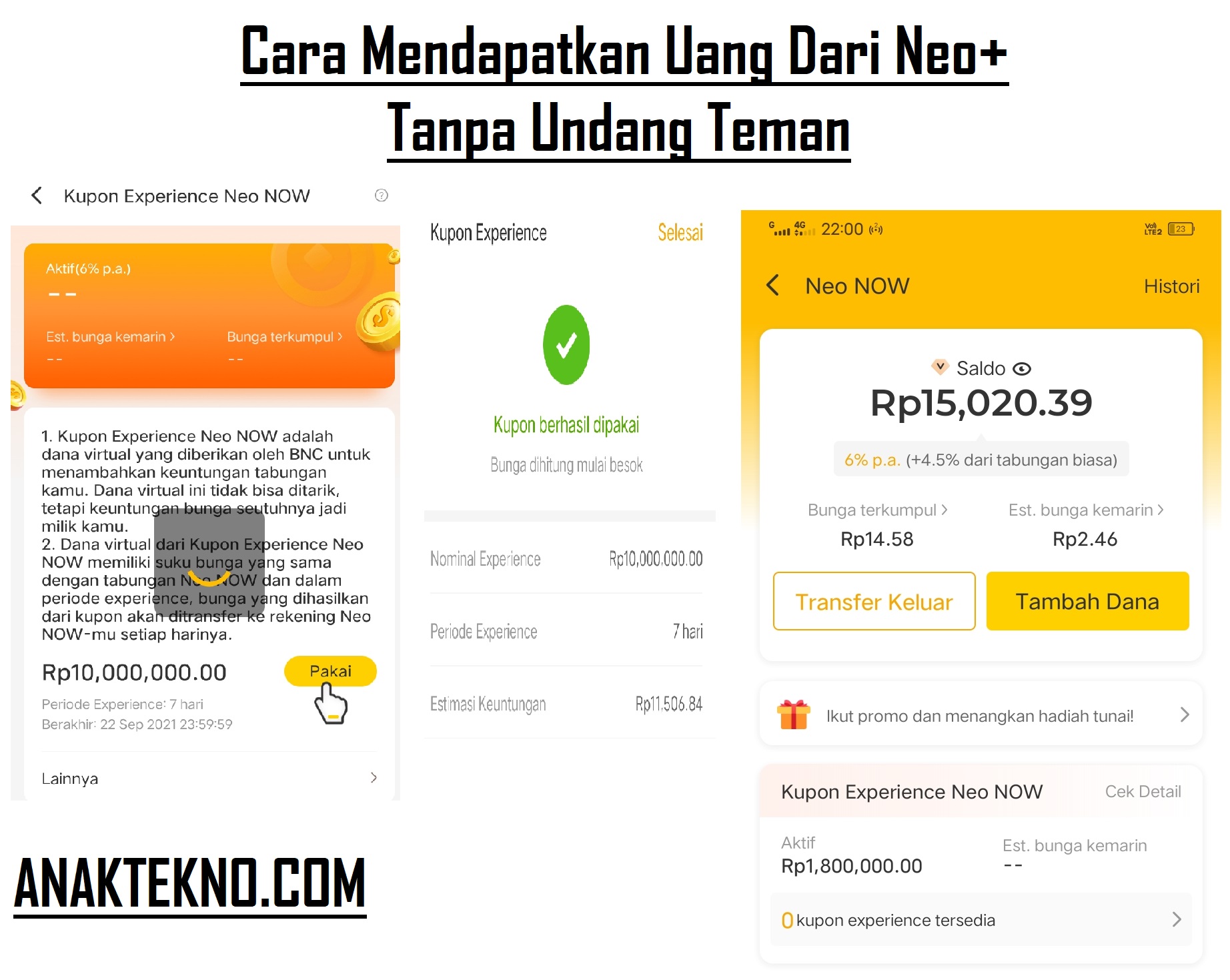 Cara Mendapatkan Uang Neo+ Menggunakan Kode Referral Tanpa Undang Teman