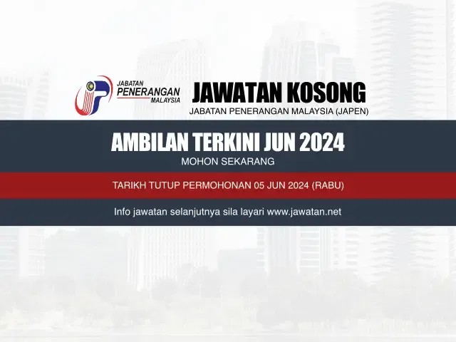 Jawatan Kosong Jabatan Penerangan Malaysia (JAPEN) Jun 2024