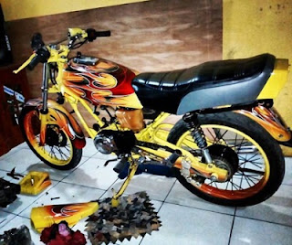 Yamaha RX King  modifikasi jakarta