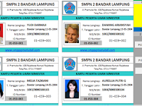 Aplikasi Excel cetak Kartu Peserta Ulangan semester 