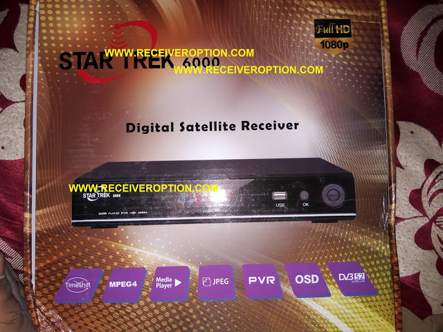  STAR TREK 6000 HD RECEIVER AUTO ROLL POWERVU KEY NEW SOFTWARE