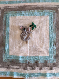 Koala Blanket - free crochet pattern info from Sweet Nothings Crochet