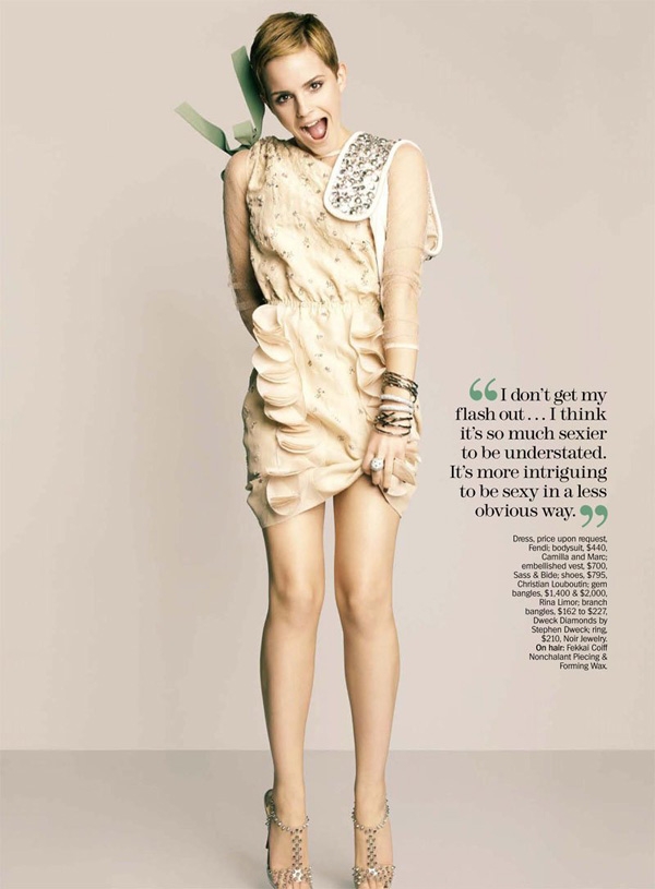 Emma Watson Marie Claire US December 2010