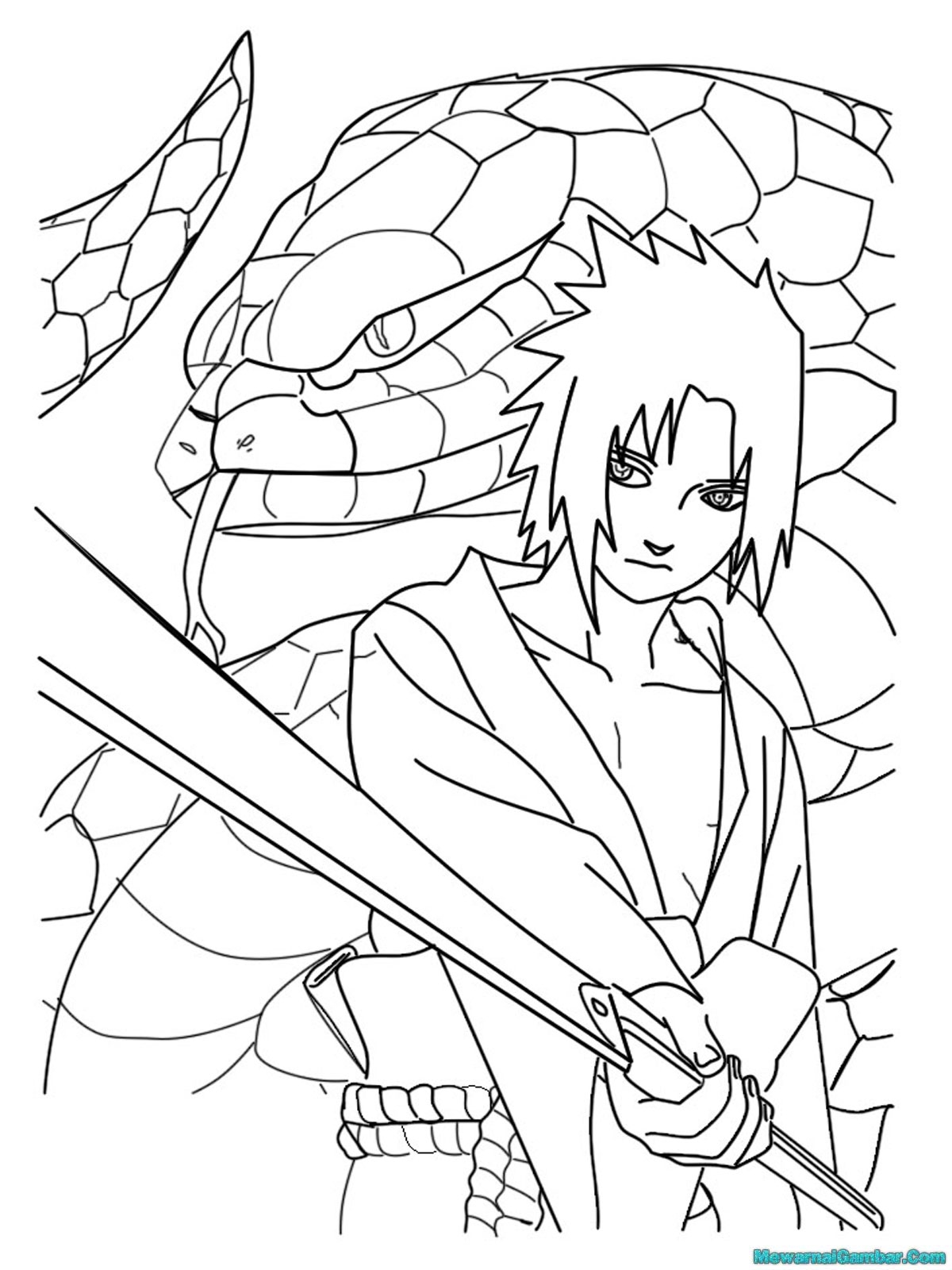 Sketsa Gambar Naruto Shippuden Garlerisket