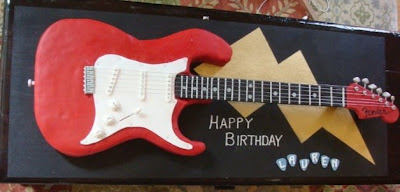 Guitar Cakes on Lauren S 1st Fender Cake