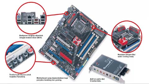 Spesifikasi Motherboard Asus Rampage Extreme, Motherboard Intel Socket LGA 775