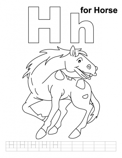 letter h for house coloring pages title=