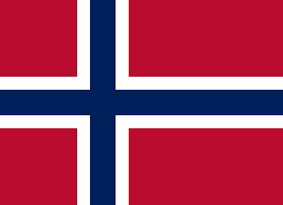 Bandeira da Noruega.