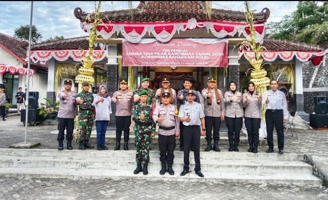 Dandim Kulon Progo Hadiri Penilaian Lomba Tiga Pilar  di Kalurahan Jatimulyo Kapanewon Girimulyo