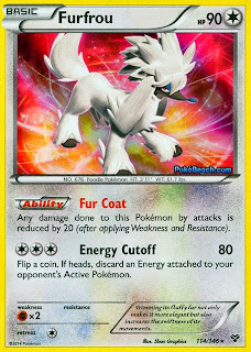 Furfrou Pokemon X and Y Card