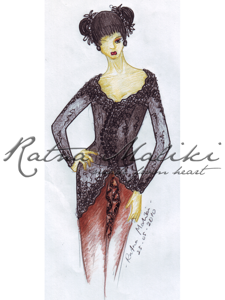 Sketsa Kebaya Modern Kebaya Modern