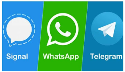 WhatsApp, Telegram, Signal features