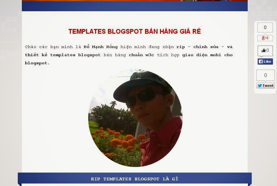 blogger templates chuẩn seo