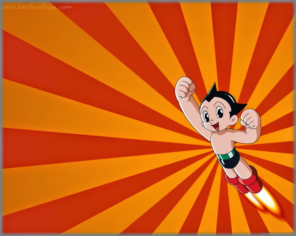 WALLPAPER ASTRO BOY IN YELLOW Gambar Kartun Lucu Dan Wallpaper