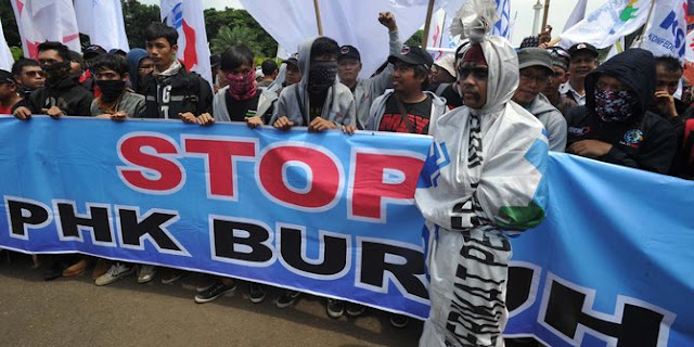 Mayday ! Ribuan Buruh Mulai Seruduk Istana Jokowi.