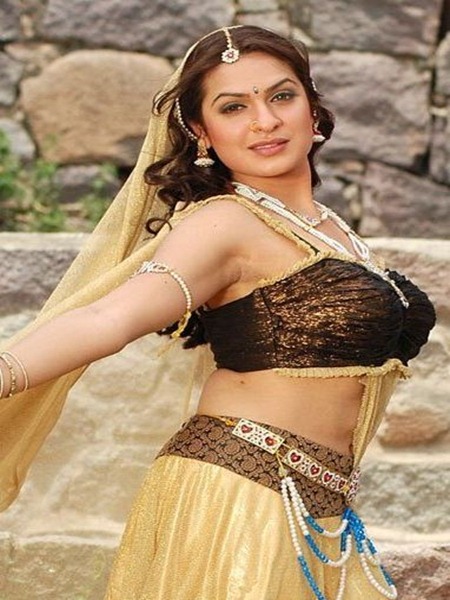 Adithi Agarwal Bold Scene in Black Blouse | Adithi Agarwal Wallpapers