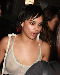 Zoe Kravitz's See Through Top Exposed Her Nipples Showing Some Boobs GutterUncensored