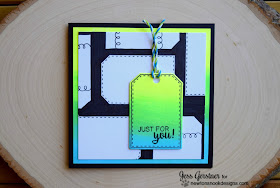 Neon Tag Card by Jess Gerstner for Newton's Nook Designs