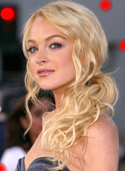 lindsay lohan hair blonde