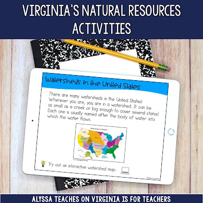 Using digital activities are great ways to keep students engaged if you want to incorporate technology into your unit on natural resources!