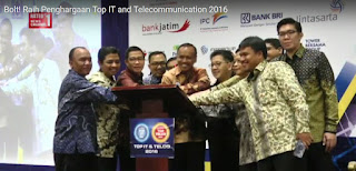 Bolt mendapatkan penghargaan Top IT and Telecommunication 2016
