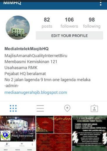 Klik gambar di bawah & 'Follow' Kami di Instagram Media intelek Maqib HQ