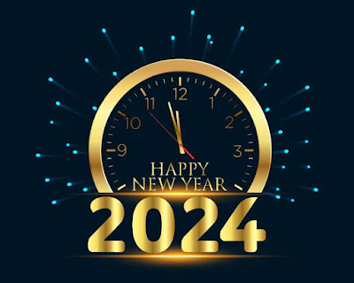 Happy New Year 2024 Wallpaper Free Image