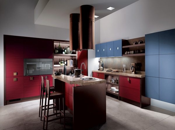 Desain Dapur  Modern Warna  Merah  Rancangan Desain Rumah 