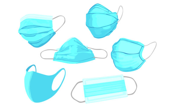 Medical Face Mask Vector Bundle