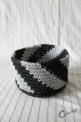 Charry Tapestrycrochet baskets from nylonrope