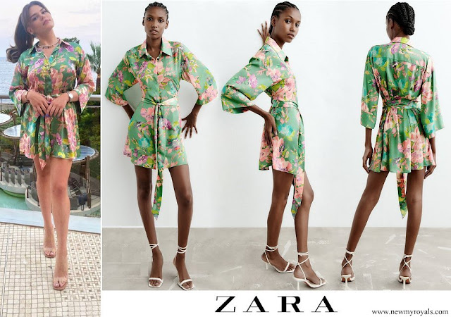 CASA PRINCIPESCA DE MÓNACO - Página 10 Camille-Gottlieb-Zara-printed-satin-shirt-dress